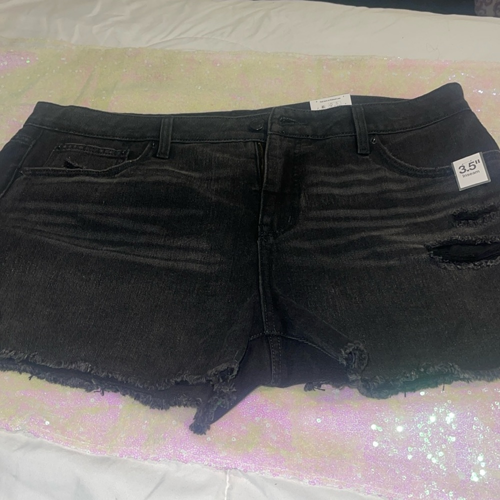 Black Denim Women’s Shorts